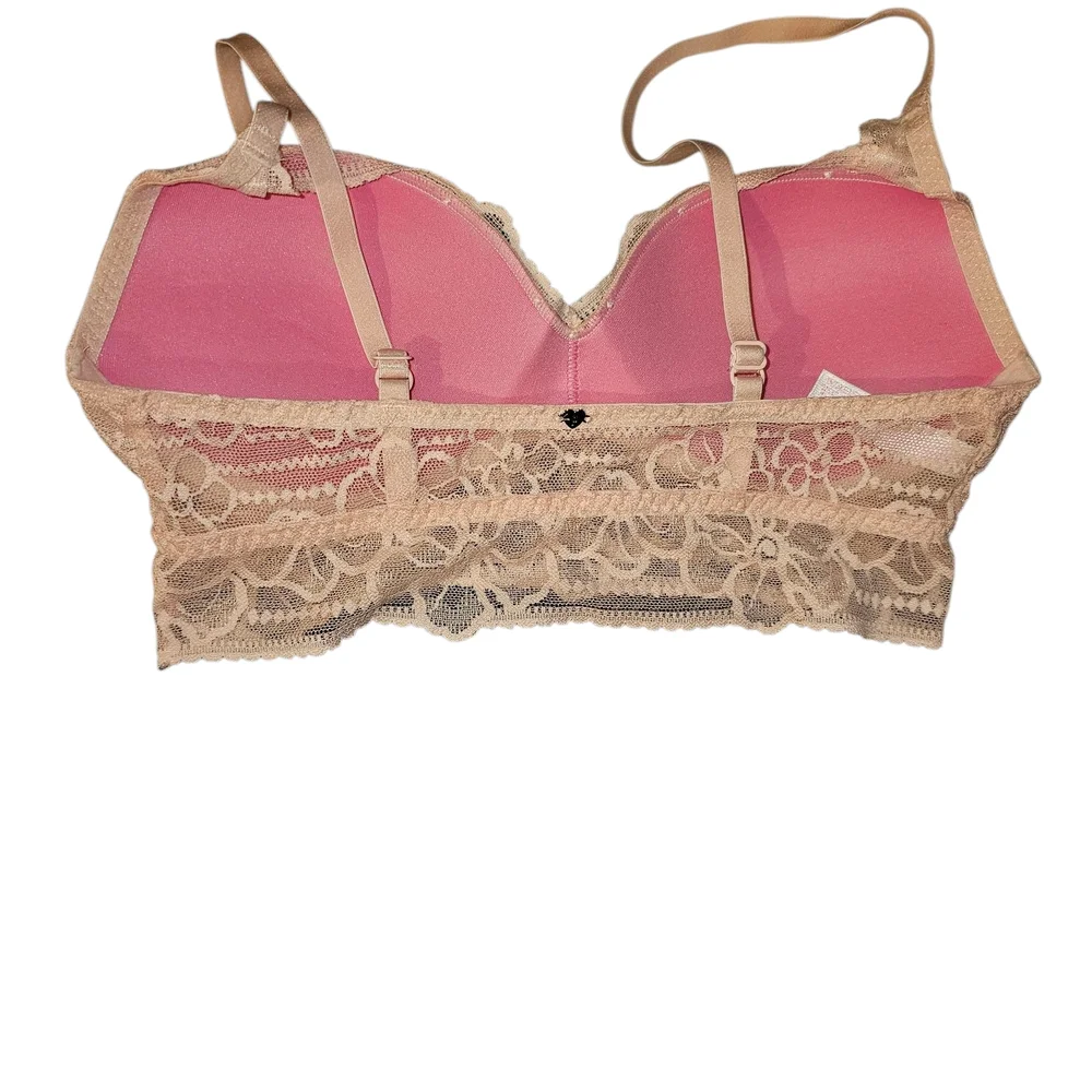 PINK Victoria's Secret Cream Lace Bra